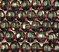Dark Amethyst 8mm Faceted Round Glass Beads